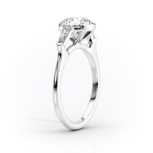 The Parker Set With A 1 Carat Oval Lab Diamond