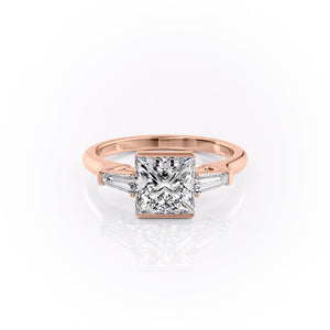 The Parker Set With A 1.5 Carat Princess Moissanite