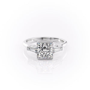 The Parker Set With A 3.5 Carat Princess Moissanite