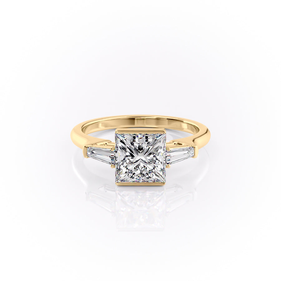 The Parker Set With A 3.5 Carat Princess Moissanite