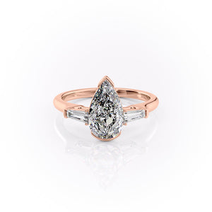 The Parker Set With A 3 Carat Pear Lab Diamond