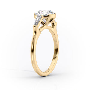 The Parker Set With A 3 Carat Pear Lab Diamond