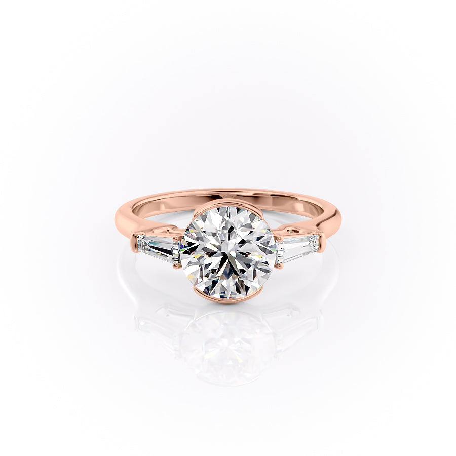 The Parker Set With A 2 Carat Round Lab Diamond