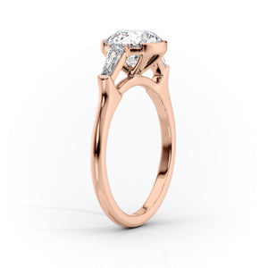 The Parker Set With A 2 Carat Round Lab Diamond