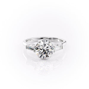 The Parker Set With A 3 Carat Round Lab Diamond