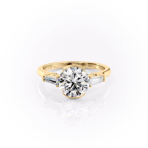 The Parker Set With A 2.5 Carat Round Lab Diamond