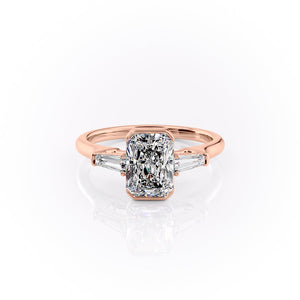 The Parker Set With A 2 Carat Radiant Lab Diamond