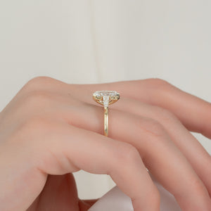 The Parker Set With A Radiant Moissanite