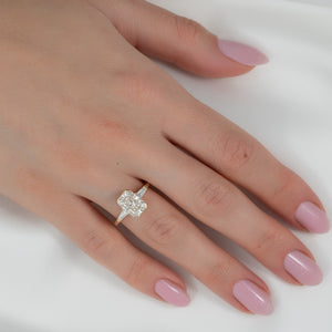 The Parker Set With A Radiant Moissanite
