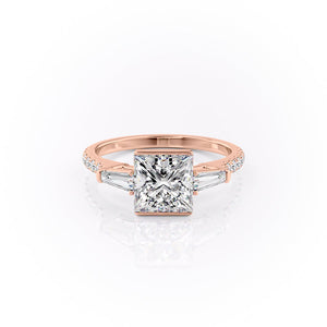 The Pave Parker Set With A 2 Carat Princess Moissanite