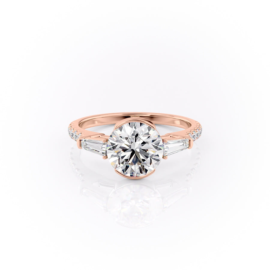 The Pave Parker Set With A 2 Carat Round Moissanite