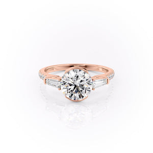 The Pave Parker Set With A 2 Carat Round Moissanite
