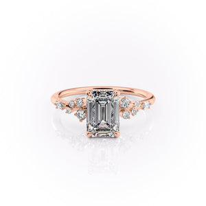 The Emma Set With A 1.5 Carat Emerald Lab Diamond