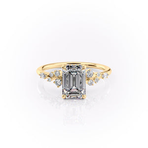 The Emma Set With A 2 Carat Emerald Lab Diamond