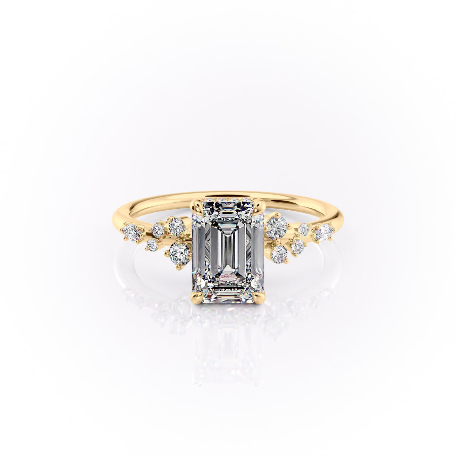 The Emma Set With A 2 Carat Emerald Lab Diamond