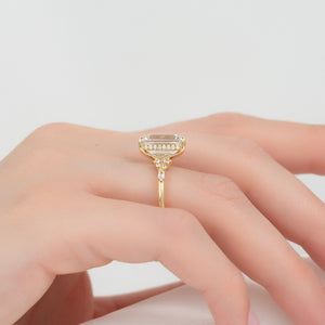 The Emma Set With A 3 Carat Emerald Lab Diamond
