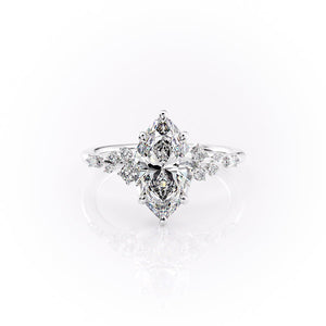 The Emma Set With A 1 Carat Marquise Lab Diamond