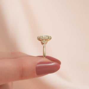 The Emma Set With A 1 Carat Marquise Lab Diamond