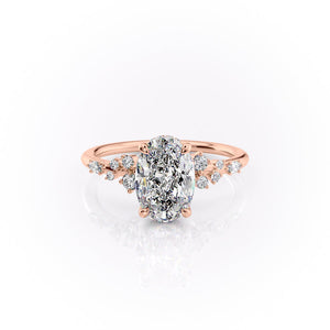 The Emma Set With A 1 Carat Oval Lab Diamond