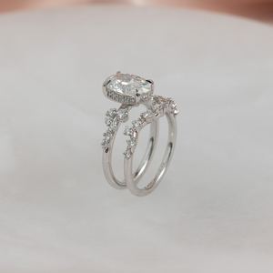 The Emma Set With A Oval Moissanite