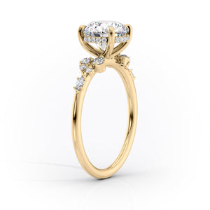 The Emma Set With A 2 Carat Oval Lab Diamond