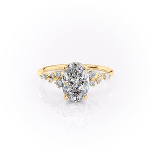 The Emma Set With A 1.5 Carat Oval Lab Diamond