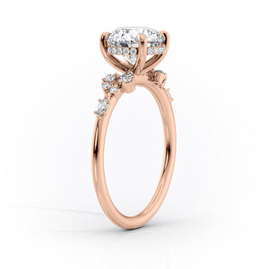 The Emma Set With A 2.5 Carat Princess Lab Diamond