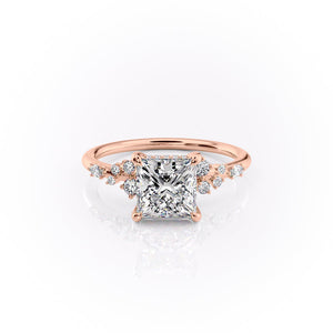 The Emma Set With A 1.5 Carat Princess Lab Diamond