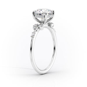 The Emma Set With A 3 Carat Princess Lab Diamond