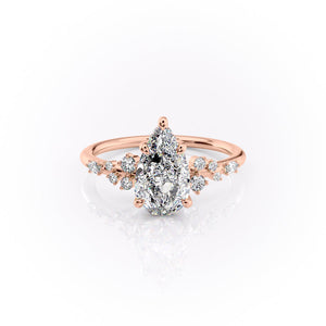 The Emma Set With A 3 Carat Pear Lab Diamond