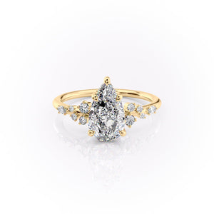 The Emma Set With A 1.5 Carat Pear Lab Diamond