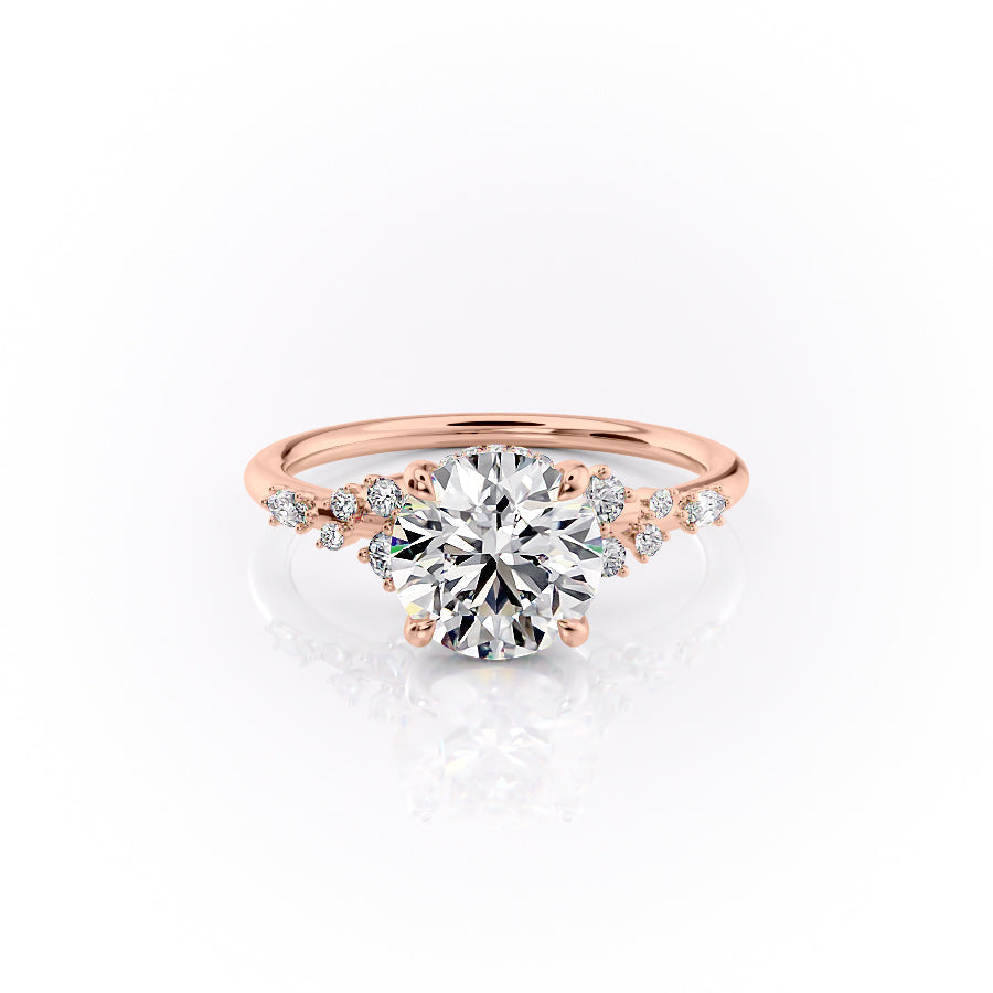 The Emma Set With A 2 Carat Round Lab Diamond