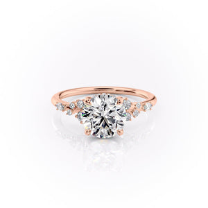 The Emma Set With A 3 Carat Round Lab Diamond