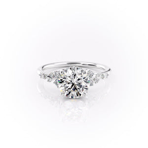 The Emma Set With A 2.5 Carat Round Lab Diamond