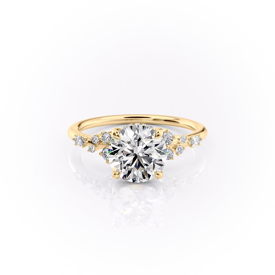 The Emma Set With A 2 Carat Round Lab Diamond
