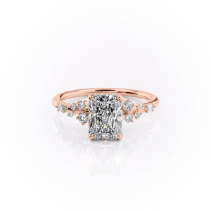The Emma Set With A 1.5 Carat Radiant Lab Diamond