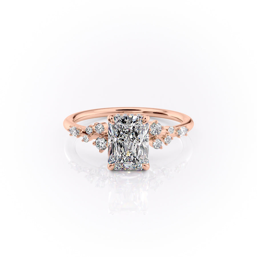 The Emma Set With A 1 Carat Radiant Lab Diamond