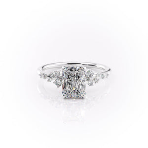 The Emma Set With A 1.5 Carat Radiant Lab Diamond