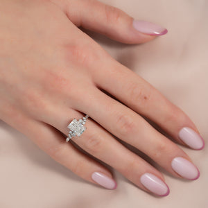 The Emma Set With A 1.5 Carat Radiant Lab Diamond