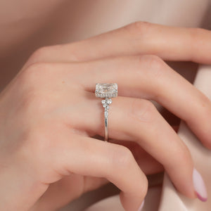 The Emma Set With A 1.5 Carat Radiant Lab Diamond