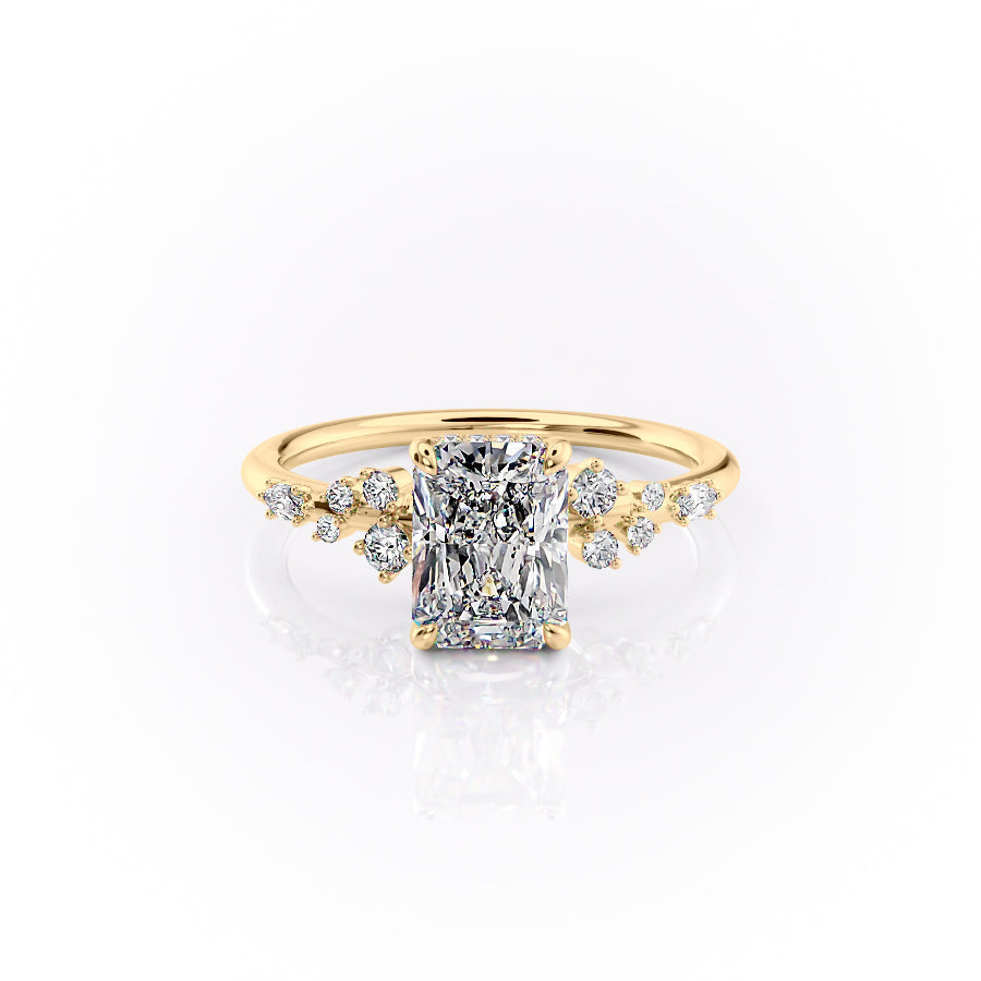The Emma Set With A 3 Carat Radiant Lab Diamond