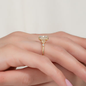 The Emma Set With A 3 Carat Radiant Lab Diamond