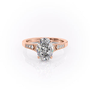 The Dianne Set With A 3 Carat Oval Lab Diamond