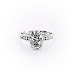 The Dianne Set With A 3 Carat Oval Lab Diamond