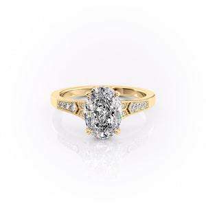 The Dianne Set With A 3 Carat Oval Lab Diamond