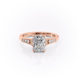 The Dianne Set With A 1 Carat Radiant Lab Diamond