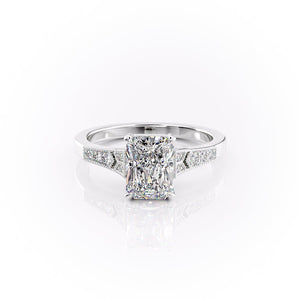 The Dianne Set With A 2 Carat Radiant Lab Diamond