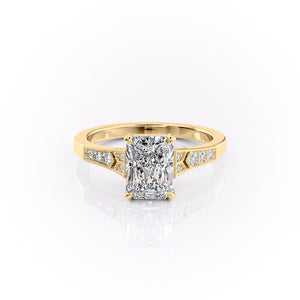 The Dianne Set With A 3 Carat Radiant Lab Diamond