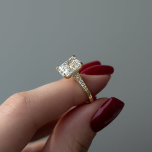 The Dianne Set With A 1 Carat Radiant Lab Diamond