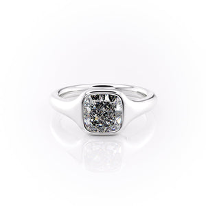 The Stella Set With A 2 Carat Cushion Lab Diamond